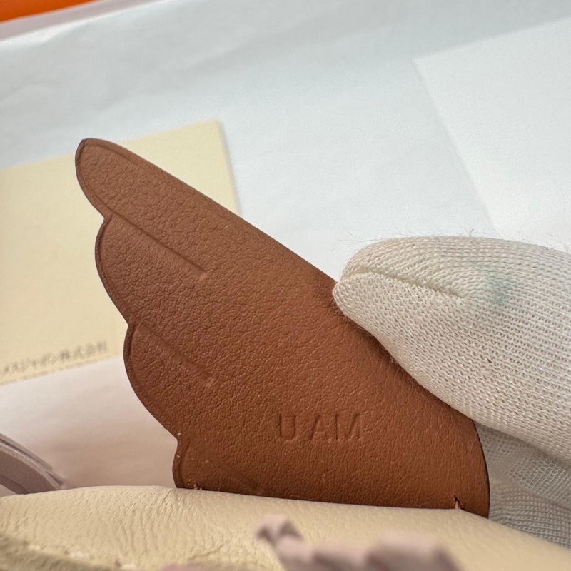 HERMÈS RODEO PM PEGASE PM BAG CHARM IN CRAIE & MAUVE PALE (CREAM & PURPLE)-25