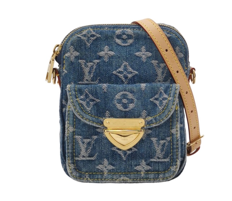 LV復刻單寧相機包 復古系列 二手美品 男女適🈴-23