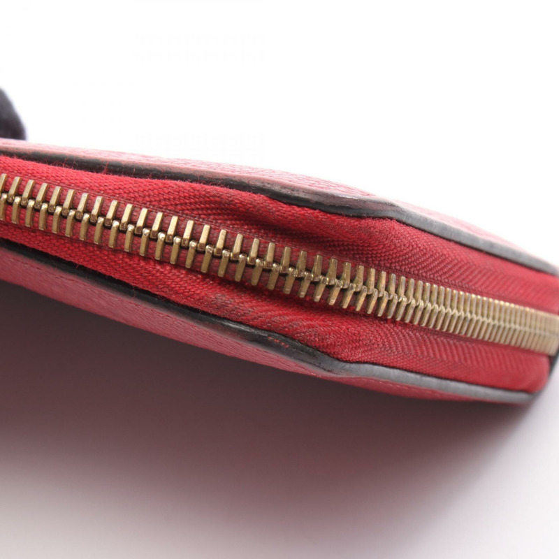 LOUIS VUITTON Zippy Around 長版皮夾 M61865 Monogram empreinte 紅色 二手 女士-9