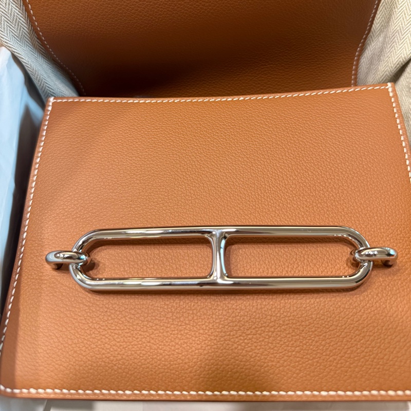 愛馬仕 mini roulis gold 銀扣 evercolor皮(成本出清)-4