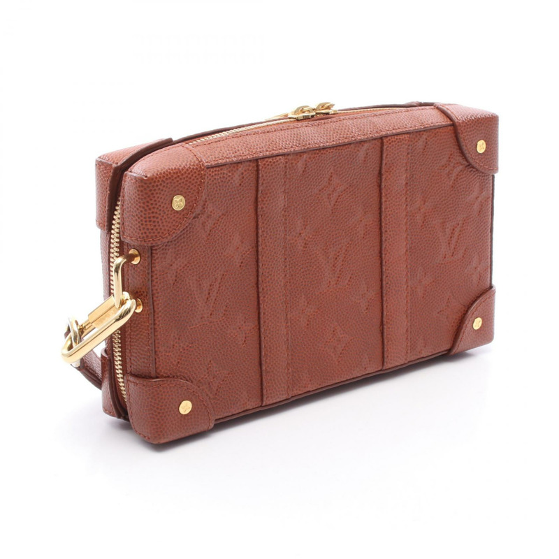 LOUIS VUITTON × NBA Soft Trunk 單肩包 M80549 Monogram Taurillon 棕色 二手-1