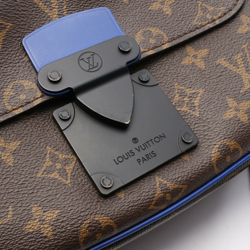 LOUIS VUITTON S 鎖郵差單肩包手提包 M45863 Monogram macassar 二手-4