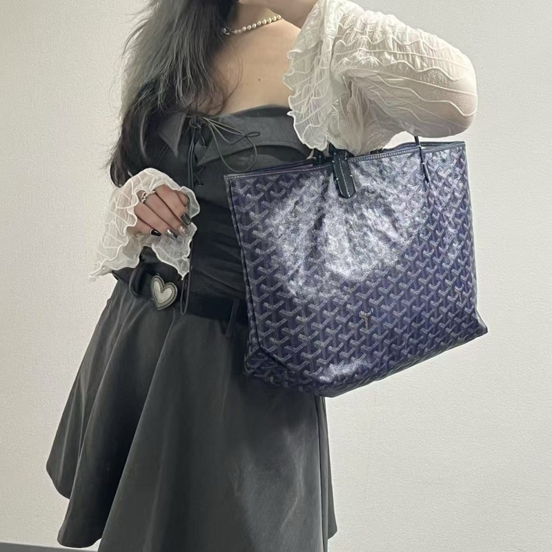 「JL精品代購」9新Goyard托特包小號 寶藍色-2