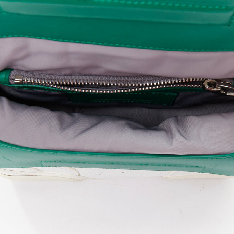 ALEXANDER WANG Runway Sneaker white green leather clutch crossbody bag-9