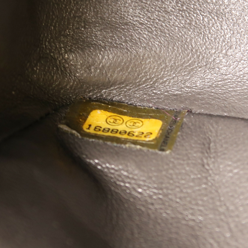 CHANEL 牛皮皮革Classic 25銀扣鏈帶肩背袋-11