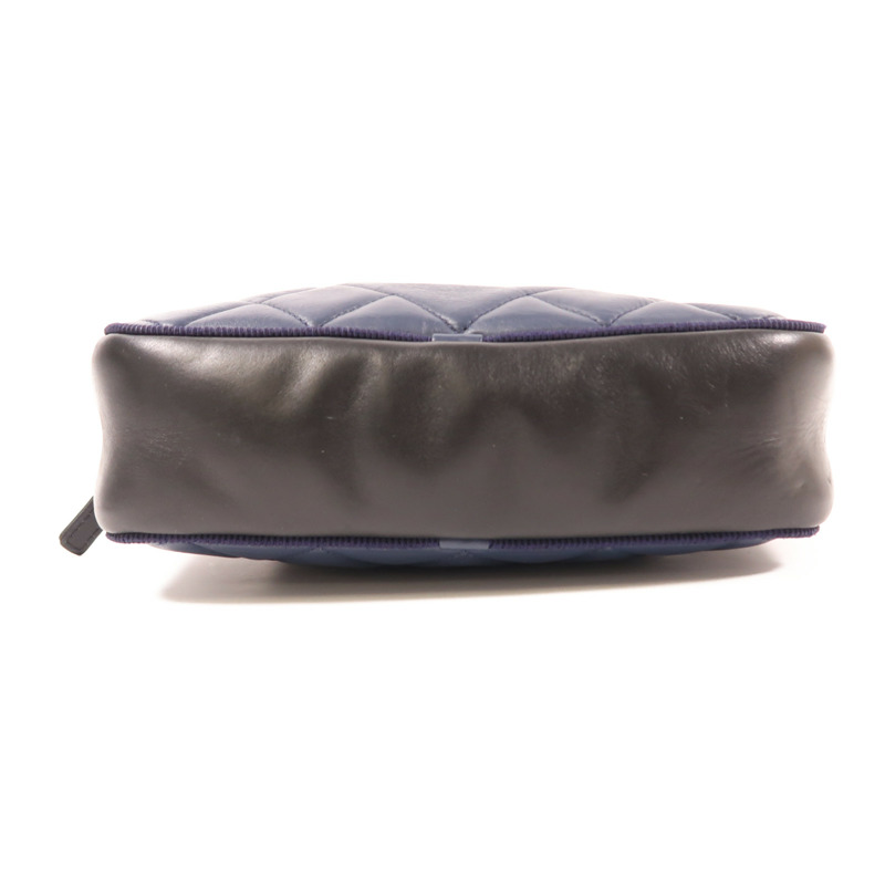 CHANEL 牛皮皮革Chain Shoulder銀扣鏈帶肩背袋-3