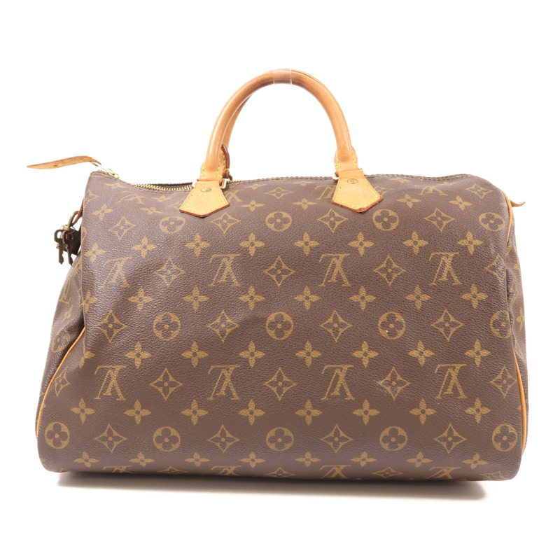 LOUIS VUITTON Monogram Speedy 35金扣手挽袋-1