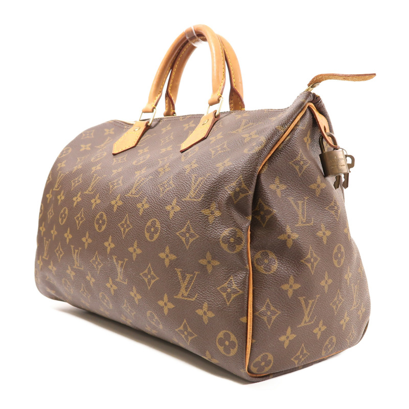 LOUIS VUITTON Monogram Speedy 35金扣手挽袋-2