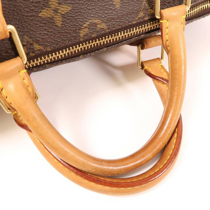 LOUIS VUITTON Monogram Speedy 35金扣手挽袋-4