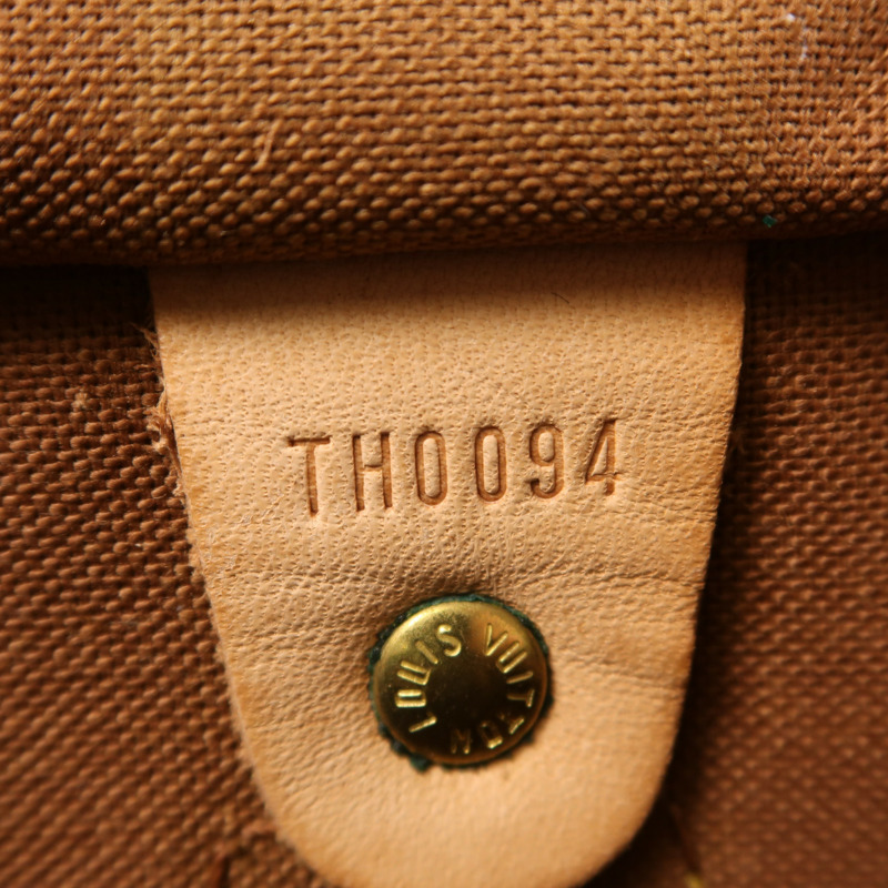LOUIS VUITTON Monogram Speedy 35金扣手挽袋-11