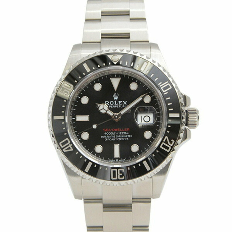 勞力士手錶男式海使型隨機自動黑色錶盤不銹鋼 ROLEX 126600 SS-0