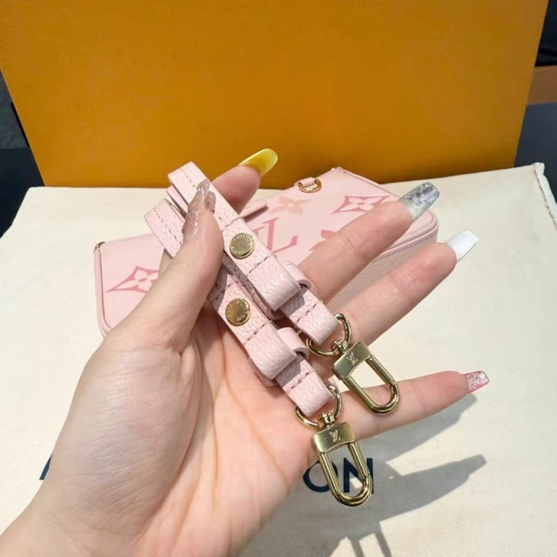 Lv easy pouch 櫻花粉漸變色 全新 配件塵袋盒子購證-4