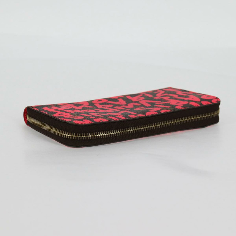 【日本直送】路易威登 Monogram Graffiti Zippy 錢包粉紅 M93710 LV 授權 123395AV-4