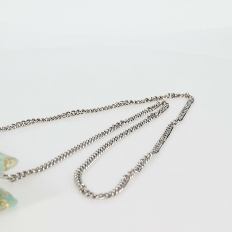 【日本直送】Miu Miu 鏈條單肩包 棉質 淺藍色 銀色 正品 118561AM-13