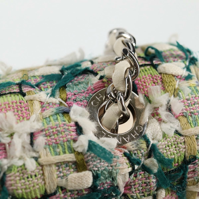 【日本直送】香奈兒鏈條絎縫肩背包，斜紋軟呢白色，CC標誌，型號BA2164AM-18