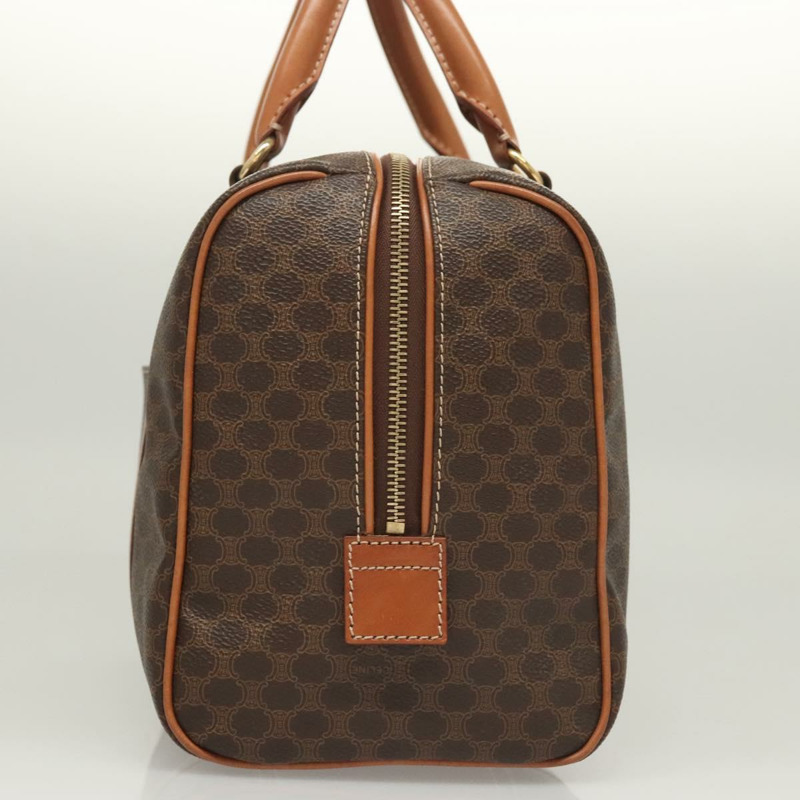 【日本直送】CELINE Macadam帆布手提包 PVC皮革 棕色 金色 正品 yk18442V-2