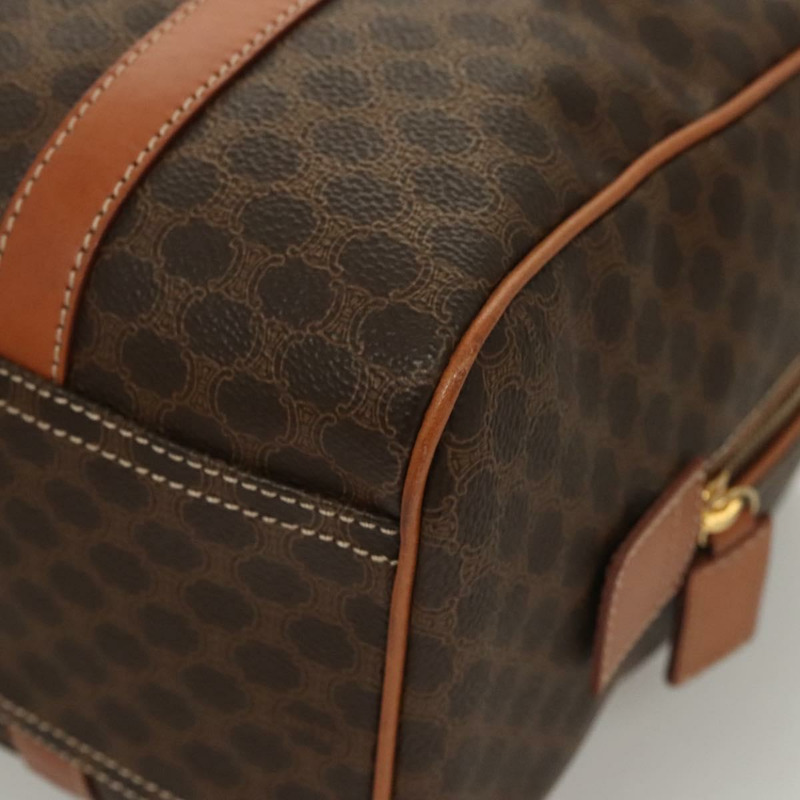 【日本直送】CELINE Macadam帆布手提包 PVC皮革 棕色 金色 正品 yk18442V-14