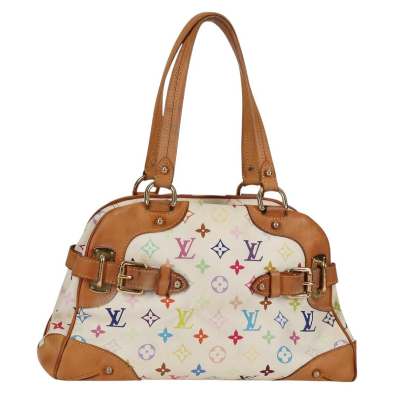 【日本直送】路易威登 Monogram 多色 Claudia 手提包白色 M40193 LV 授權 125340V-0