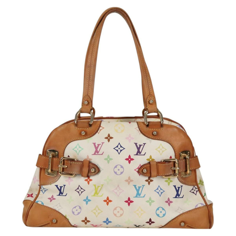【日本直送】路易威登 Monogram 多色 Claudia 手提包白色 M40193 LV 授權 125340V-12