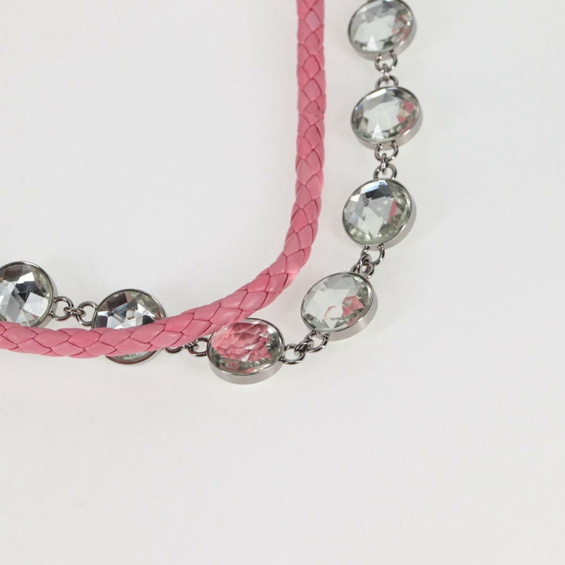 【日本直送】Miu Miu Matelasse 手提包 皮革 粉紅色 銀色 正品 PP611V-14
