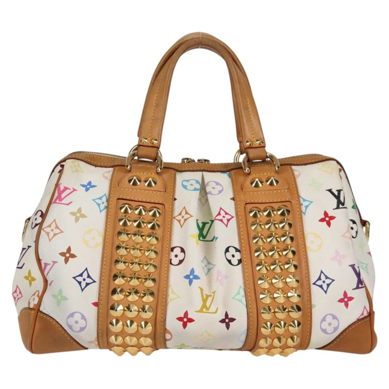 【日本直送】路易威登 Monogram Multicolor Courtney MM 手提包 2way 白色 M45641 正品 124889V-1