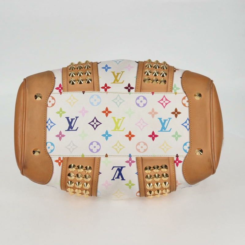 【日本直送】路易威登 Monogram Multicolor Courtney MM 手提包 2way 白色 M45641 正品 124889V-4