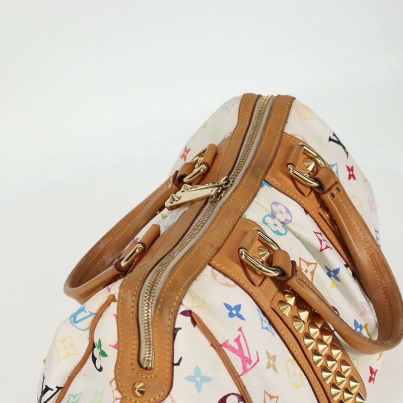 【日本直送】路易威登 Monogram Multicolor Courtney MM 手提包 2way 白色 M45641 正品 124889V-5