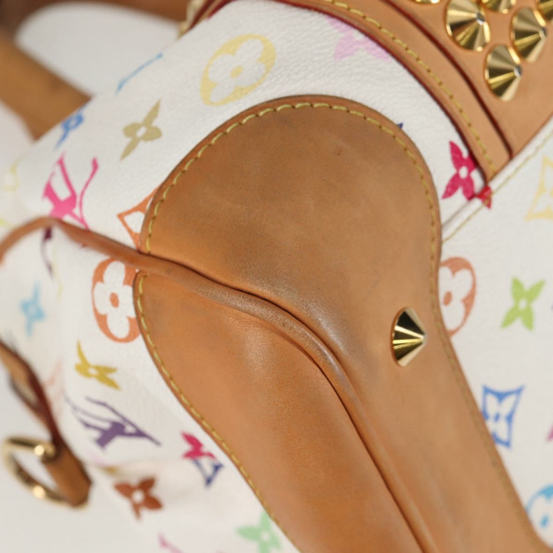 【日本直送】路易威登 Monogram Multicolor Courtney MM 手提包 2way 白色 M45641 正品 124889V-13