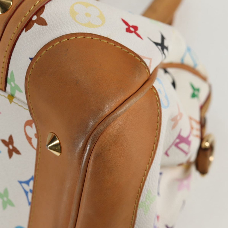 【日本直送】路易威登 Monogram Multicolor Courtney MM 手提包 2way 白色 M45641 正品 124889V-14