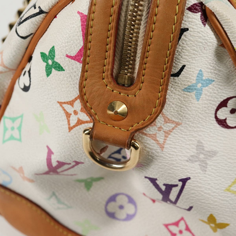 【日本直送】路易威登 Monogram Multicolor Courtney MM 手提包 2way 白色 M45641 正品 124889V-16