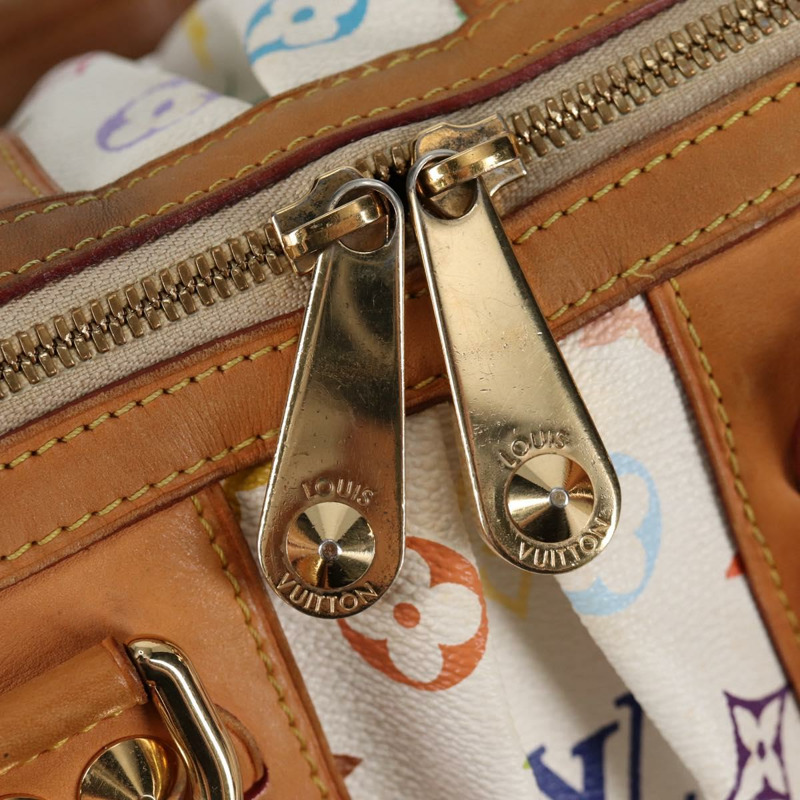 【日本直送】路易威登 Monogram Multicolor Courtney MM 手提包 2way 白色 M45641 正品 124889V-17