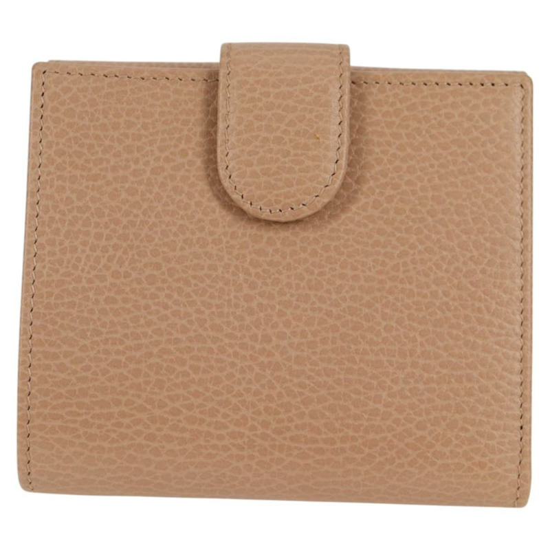 【日本直送】GUCCI 互鎖皮夾皮革專賣店粉紅色米色 615525 正品 SW815M-1