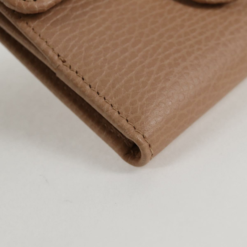 【日本直送】GUCCI 互鎖皮夾皮革專賣店粉紅色米色 615525 正品 SW815M-13