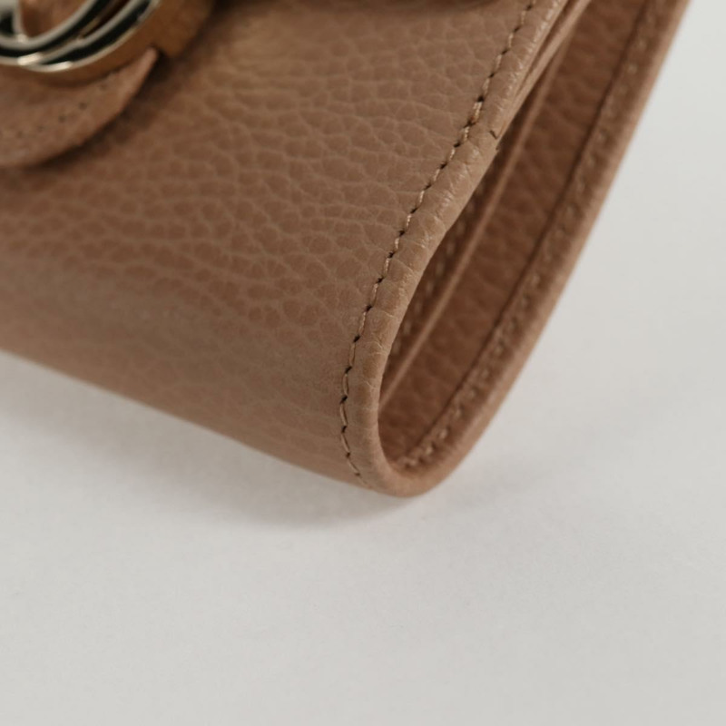 【日本直送】GUCCI 互鎖皮夾皮革專賣店粉紅色米色 615525 正品 SW815M-14