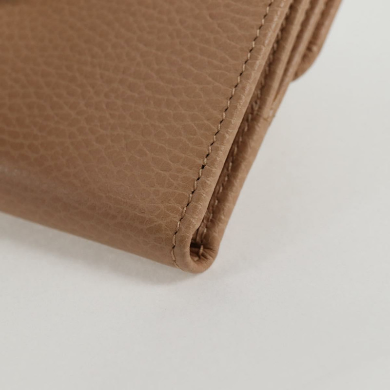 【日本直送】GUCCI 互鎖皮夾皮革專賣店粉紅色米色 615525 正品 SW815M-16