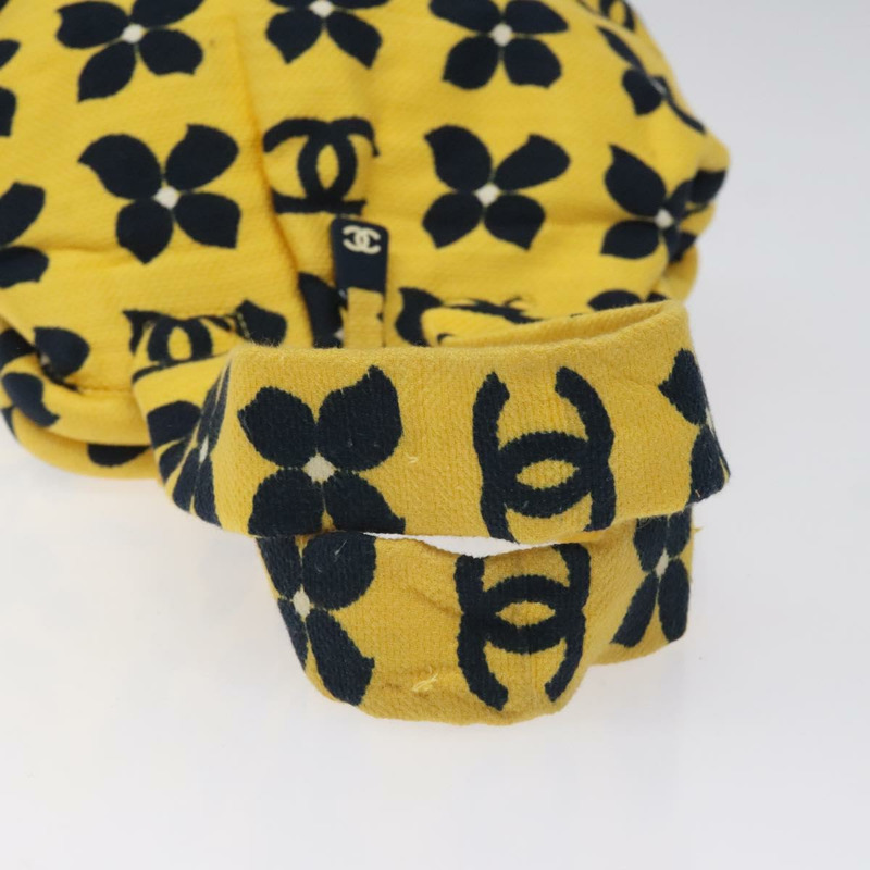 【日本直送】香奈兒 (CHANEL) 手提包，棉質，黃色，CC 標誌，貨號 125960V-6