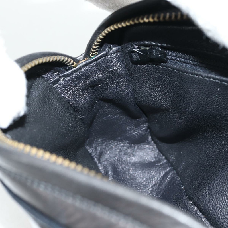 【日本直送】香奈兒 (CHANEL) 絎縫鏈條單肩包,羊皮材質,黑色,金色雙C標誌,貨號 125974V-21