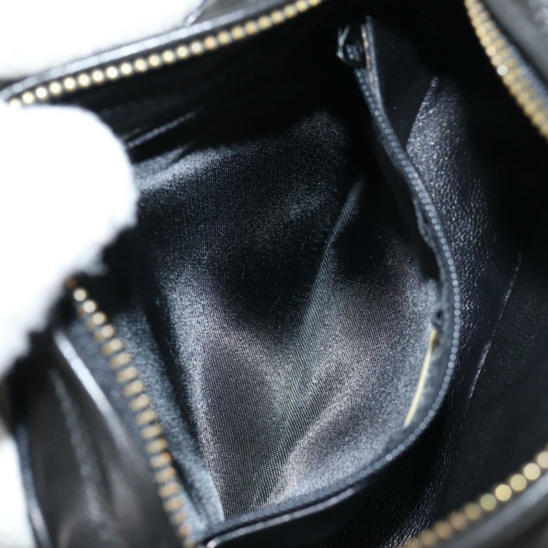 【日本直送】香奈兒 (CHANEL) 絎縫鏈條單肩包,羊皮材質,黑色,金色雙C標誌,貨號 125974V-23