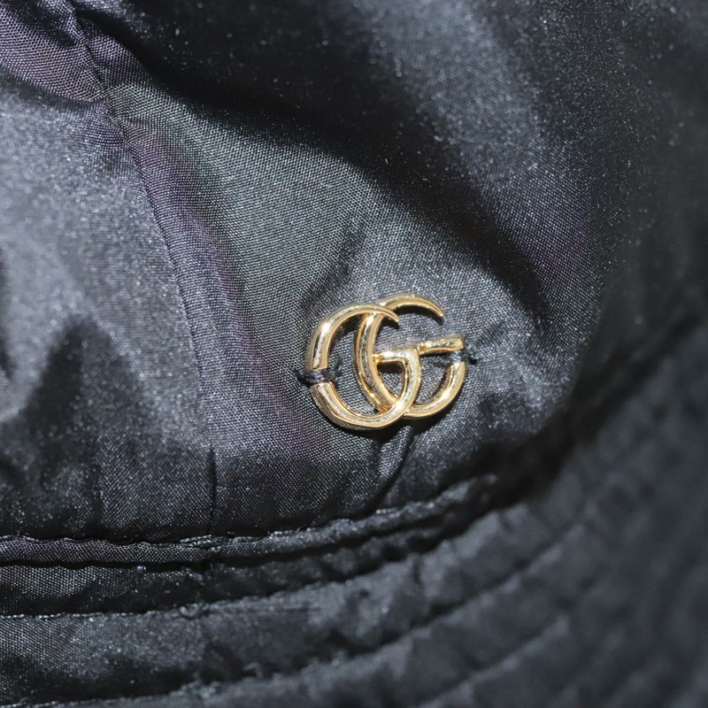 【日本直送】GUCCI 尼龍帽 L 黑色 729470 正品 118857M-5