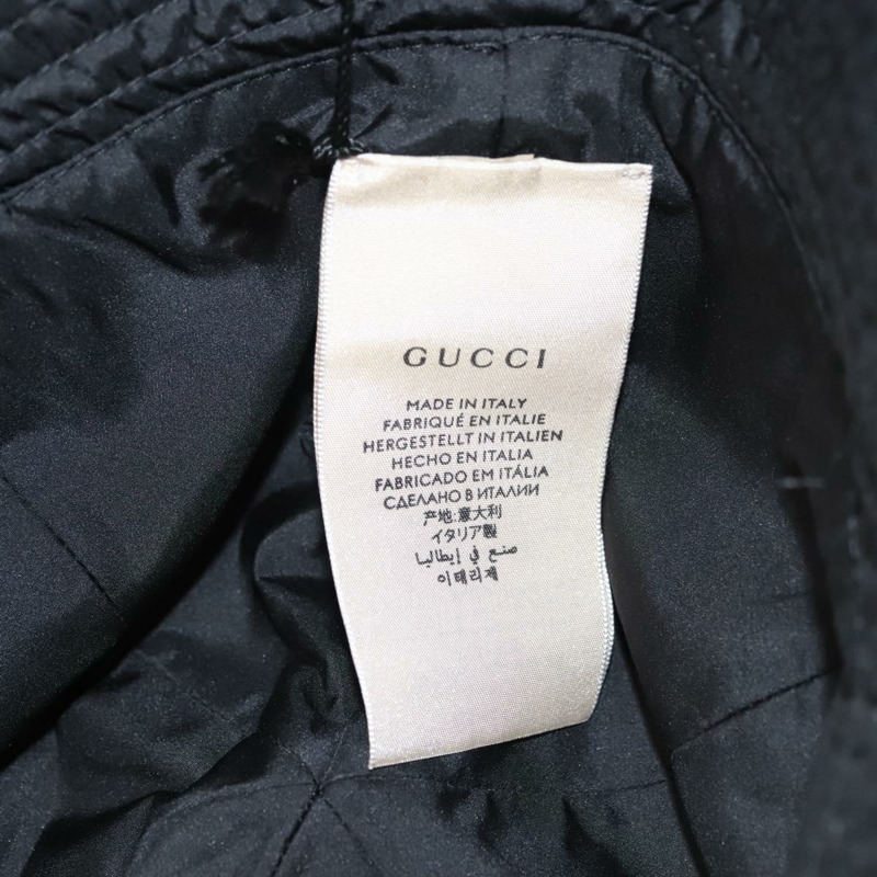 【日本直送】GUCCI 尼龍帽 L 黑色 729470 正品 118857M-14
