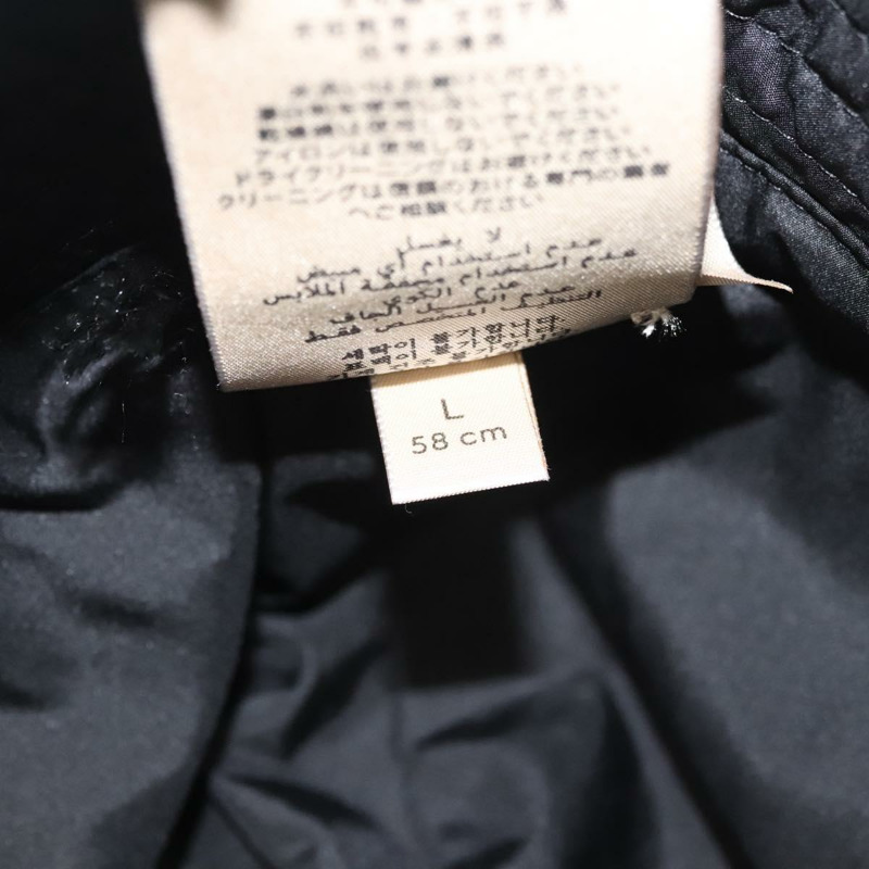【日本直送】GUCCI 尼龍帽 L 黑色 729470 正品 118857M-17