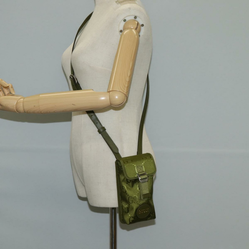 【日本直送】GUCCI GG 帆布單肩包 綠色 696018 正品 118861M-22