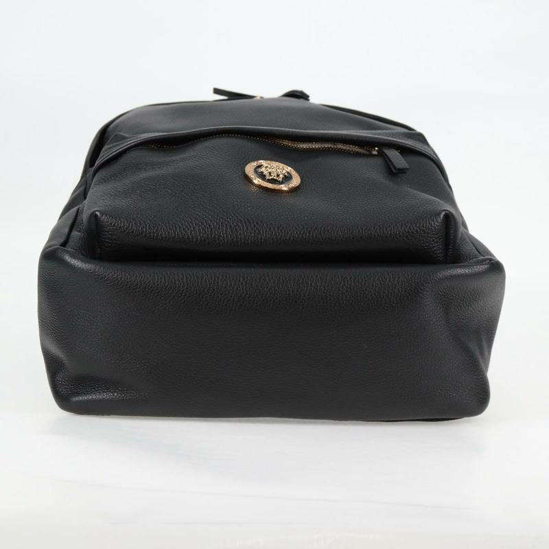 【日本直送】VERSACE 背包 皮革 黑金 正品 118735M-4
