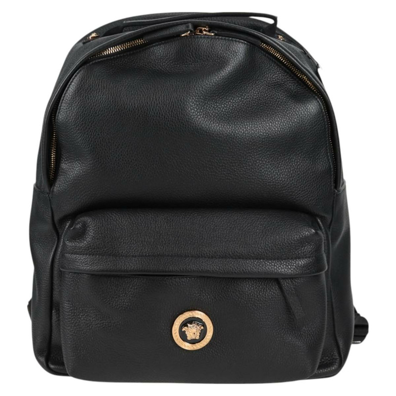 【日本直送】VERSACE 背包 皮革 黑金 正品 118735M-12