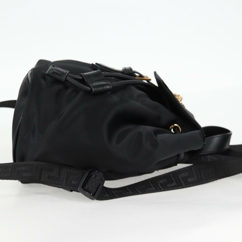 【日本直送】VERSACE 背包 尼龍 黑金 正品 118732V-3