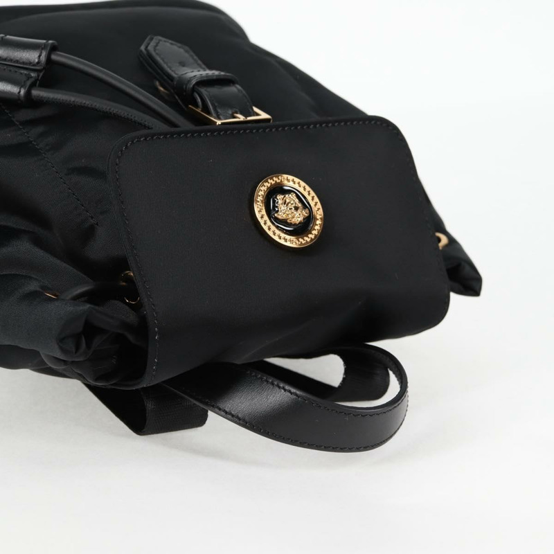 【日本直送】VERSACE 背包 尼龍 黑金 正品 118732V-5
