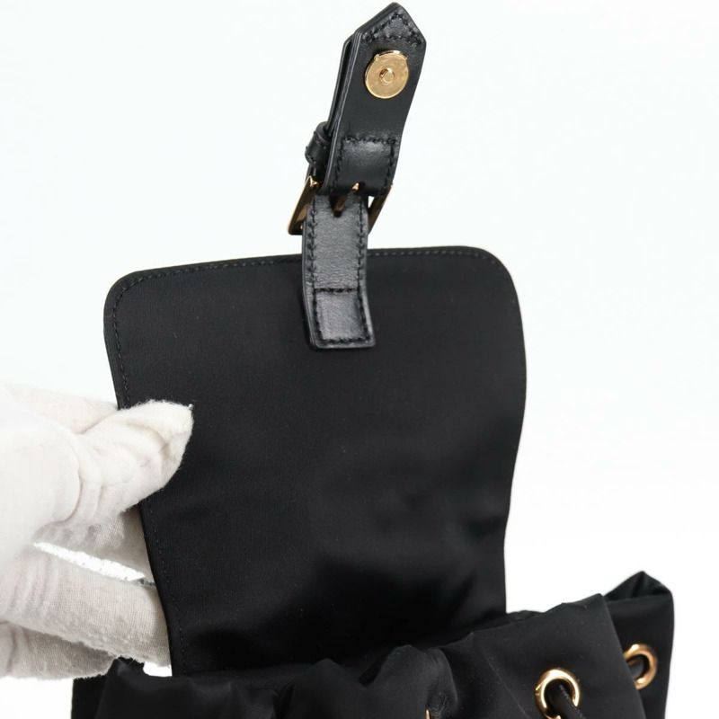 【日本直送】VERSACE 背包 尼龍 黑金 正品 118732V-9