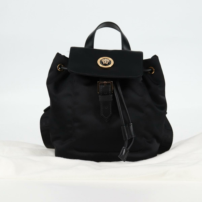 【日本直送】VERSACE 背包 尼龍 黑金 正品 118732V-11
