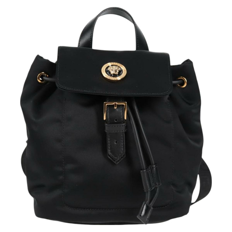 【日本直送】VERSACE 背包 尼龍 黑金 正品 118732V-12