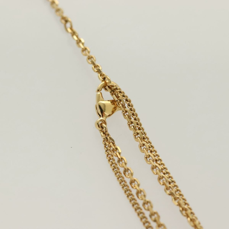【日本直送】Christian Dior 雙鏈項鍊 金屬 金色 正品 121274M-8